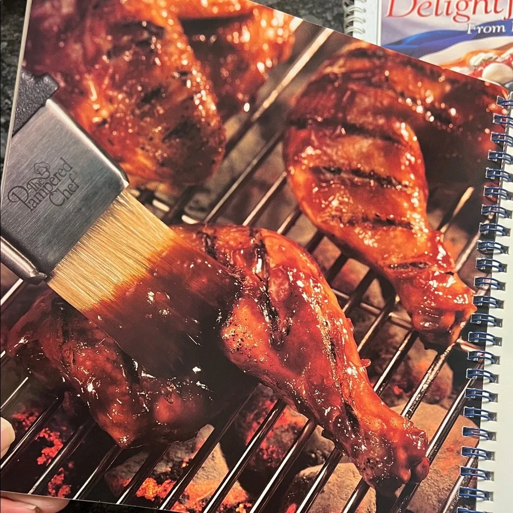 The Pampered Chef Casual Cooking Cookbook & Delightful Desserts Cook book.